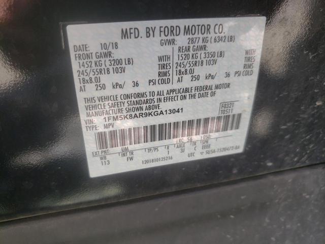 2019 FORD EXPLORER P 1FM5K8AR9KGA13041