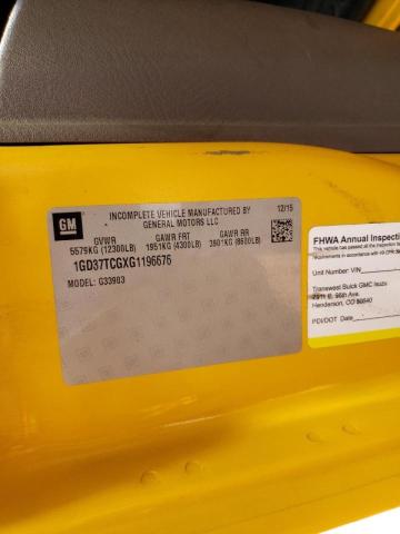 2016 GMC SAVANA CUT 1GD37TCGXG1196676