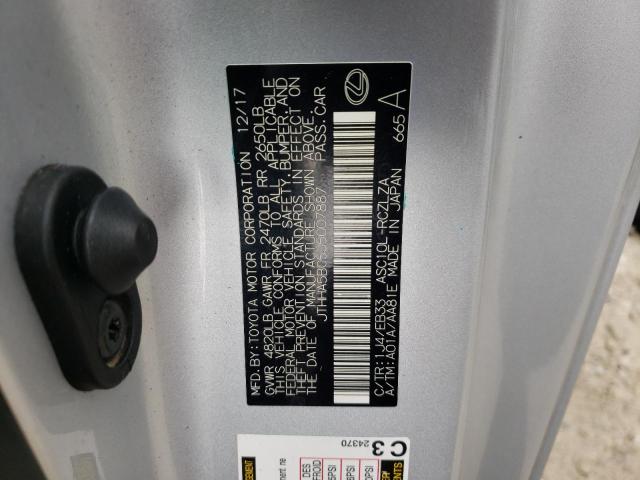 2018 LEXUS RC 300 JTHHA5BC5J5007887