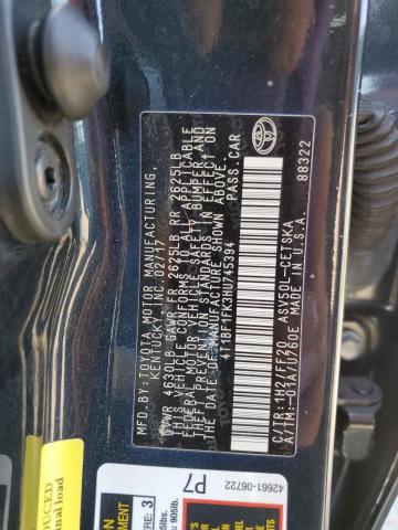 4T1BF1FK3HU745394 TOYOTA CAMRY 2017