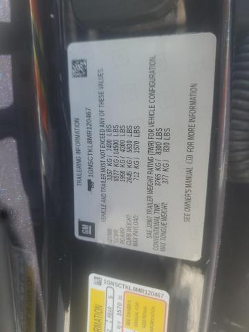 2021 CHEVROLET TAHOE C150 - 1GNSCTKL8MR120467