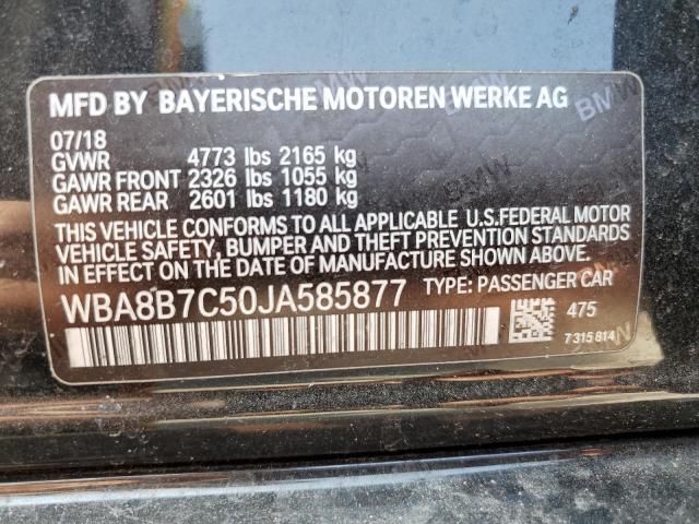 2018 BMW 340 XI WBA8B7C50JA585877