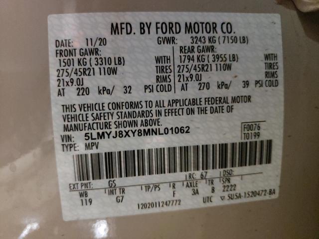 2021 LINCOLN AVIATOR GR 5LMYJ8XY8MNL01062