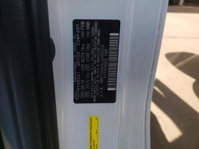 2020 HYUNDAI VELOSTER N KMHT36AHXLU005310