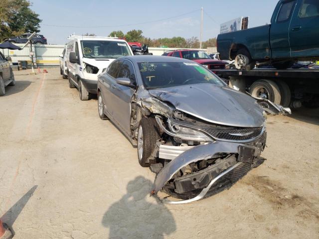 Salvage cars for sale from Copart Wichita, KS: 2015 Chrysler 200 C