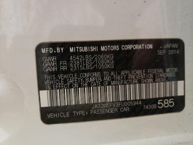2015 MITSUBISHI LANCER EVO JA32W5FV3FU005944