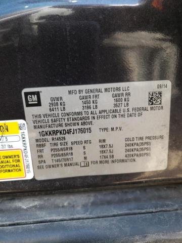 2015 GMC ACADIA SLE - 1GKKRPKD4FJ176015