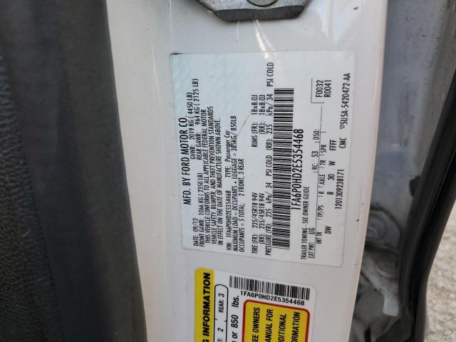 1FA6P0HD2E5354468 Ford FUSION SE