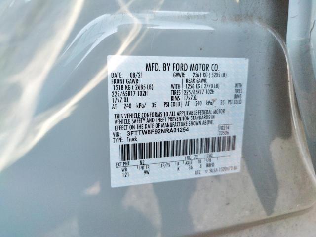 2022 FORD MAVERICK X 3FTTW8F92NRA01254