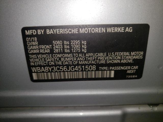 2018 BMW 340 XIGT WBA8Y3C56JG451508