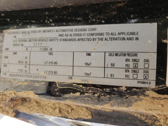 2016 MERCEDES-BENZ SPRINTER 3 WDAPF4CC9GP289779