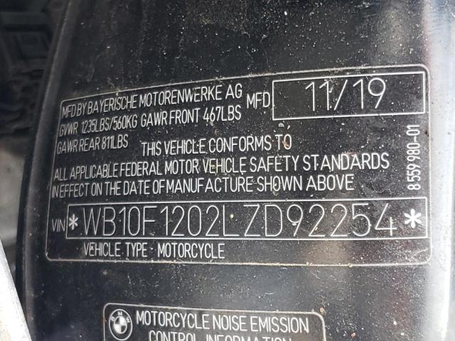 2020 BMW K1600 GTL WB10F1202LZD92254