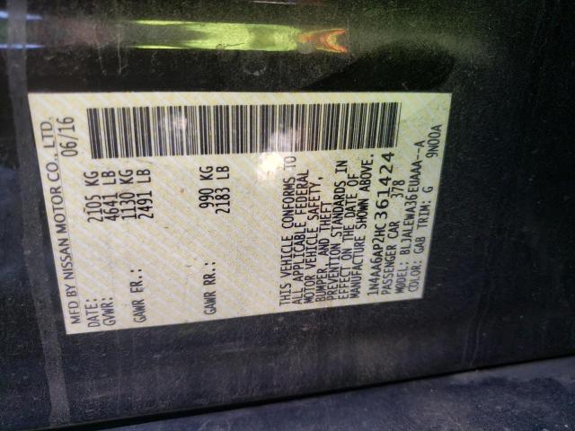 2017 NISSAN MAXIMA 3.5 - 1N4AA6AP2HC361424