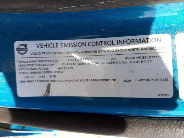 2020 VOLVO VN VNL 4V4NC9EH8LN223897