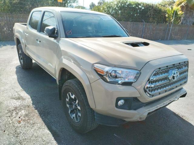 Salvage trucks for sale at San Martin, CA auction: 2017 Toyota Tacoma DOU