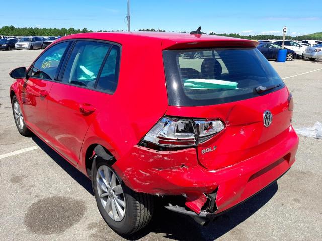 2016 VOLKSWAGEN GOLF S/SE 3VW217AU6GM029751