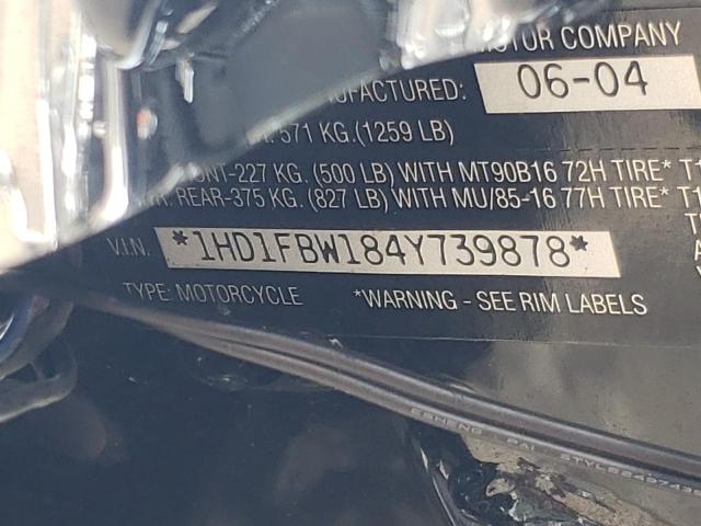 2004 HARLEY-DAVIDSON FLHRI 1HD1FBW184Y739878