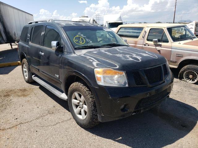 Salvage cars for sale from Copart Tucson, AZ: 2008 Nissan Armada SE