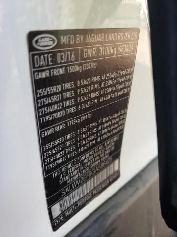 SALWV2EF9GA586425 Land Rover Range Rover Sport Autobiography