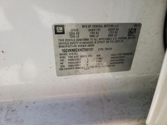 2017 CHEVROLET SILV1500 2 1GCVKNECXHZ358181