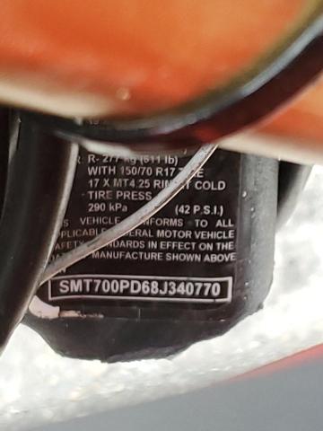 2008 TRIUMPH MOTORCYCLE TIGER SMT700PD68J340770