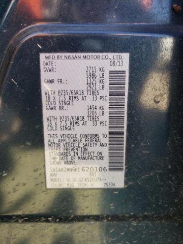 5N1AR2MN6EC620106 Nissan Pathfinder S