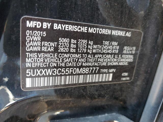2015 BMW X4 XDRIVE2 - 5UXXW3C55F0M88777