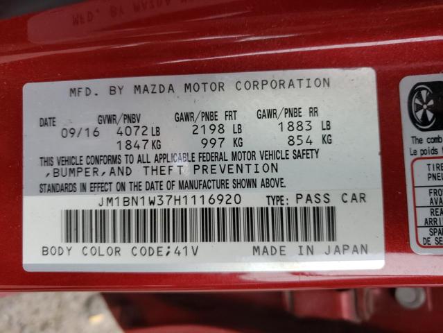 2017 MAZDA 3 GRAND TO - JM1BN1W37H1116920