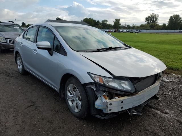 Salvage cars for sale from Copart Columbia Station, OH: 2015 Honda Civic LX