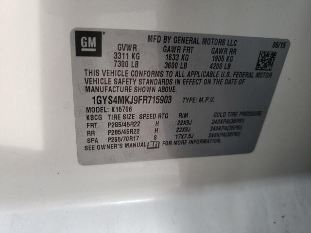 2015 CADILLAC ESCALADE L - 1GYS4MKJ9FR715903