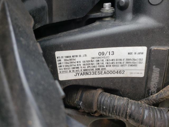 2014 YAMAHA FZ09 JYARN33E5EA000462