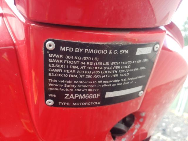 2012 VESPA LX 150IE ZAPM688F7C5002521