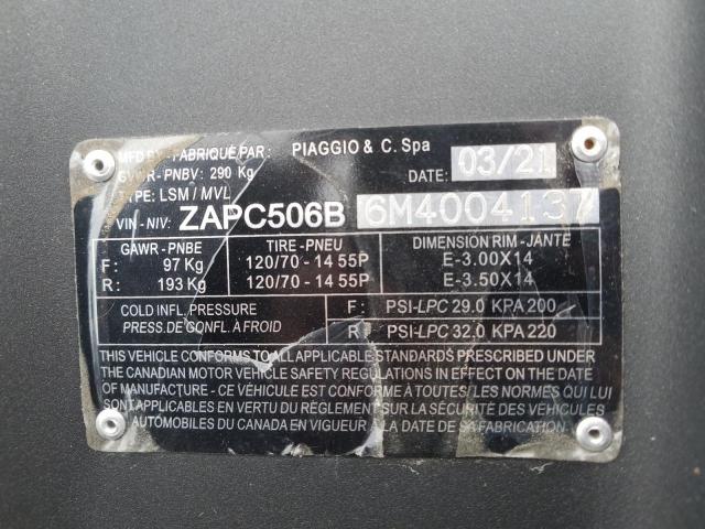 2021 PIAGGIO TYPHOON 50 ZAPC506B6M4004137