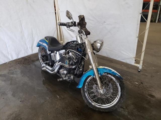 Salvage motorcycles for sale at Avon, MN auction: 1999 Harley-Davidson Flstc