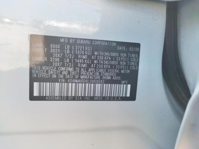 2020 SUBARU ASCENT TOU 4S4WMARD8L3459592