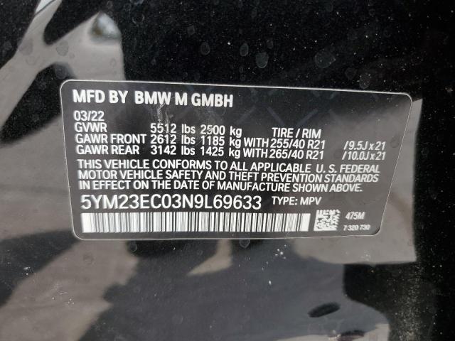 2022 BMW X4 M 5YM23EC03N9L69633