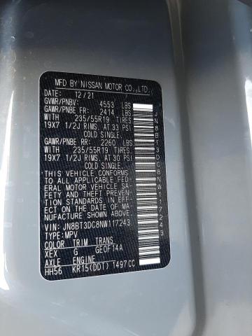 2022 NISSAN ROGUE PLAT JN8BT3DC8NW117243