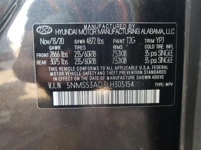 2020 HYUNDAI SANTA FE L - 5NMS53AD3LH305154