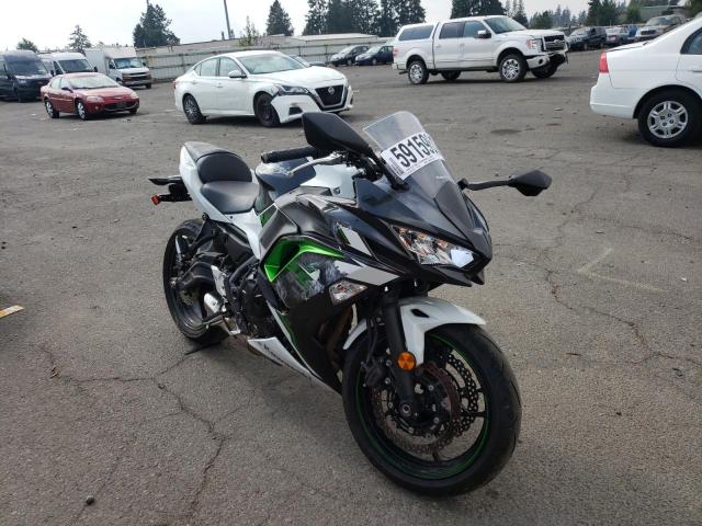 Salvage cars for sale from Copart Woodburn, OR: 2022 Kawasaki EX650 N