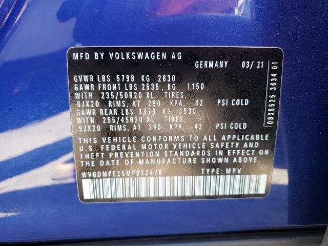 2021 VOLKSWAGEN ID.4 FIRST WVGDMPE25MP022478