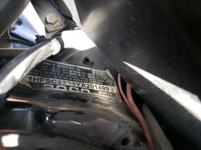 2000 HONDA 13V 1HFSC2233YA201499