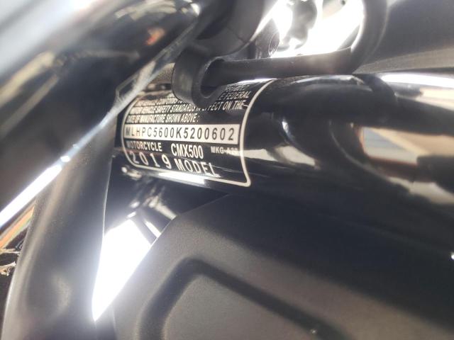 2019 HONDA CMX500 MLHPC5600K5200602