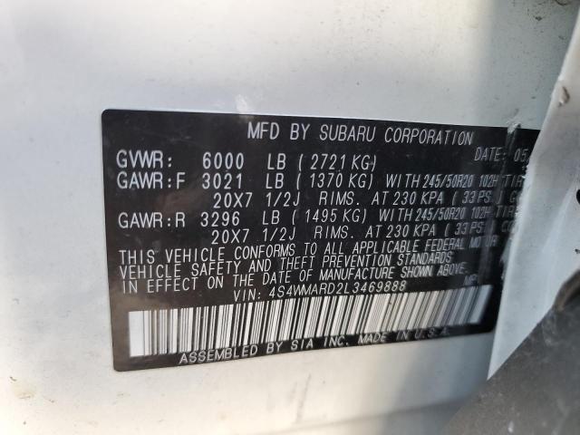 2020 SUBARU ASCENT TOU - 4S4WMARD2L3469888