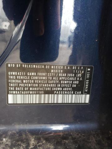 2015 VOLKSWAGEN GOLF TDI 3VWRA7AU8FM051165