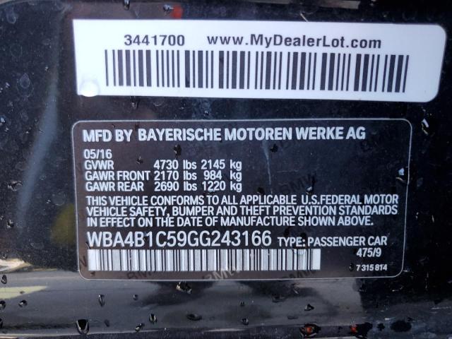 2016 BMW 435 I GRAN WBA4B1C59GG243166
