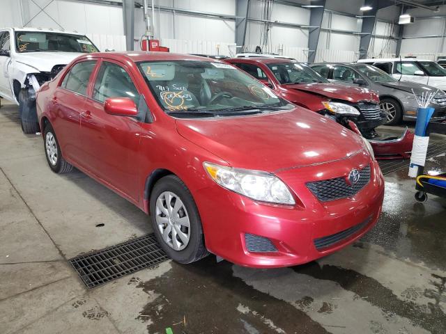 Salvage cars for sale from Copart Ham Lake, MN: 2009 Toyota Corolla BA