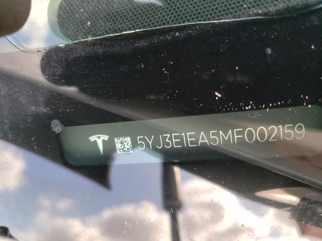 5YJ3E1EA5MF002159 Tesla MODEL 3