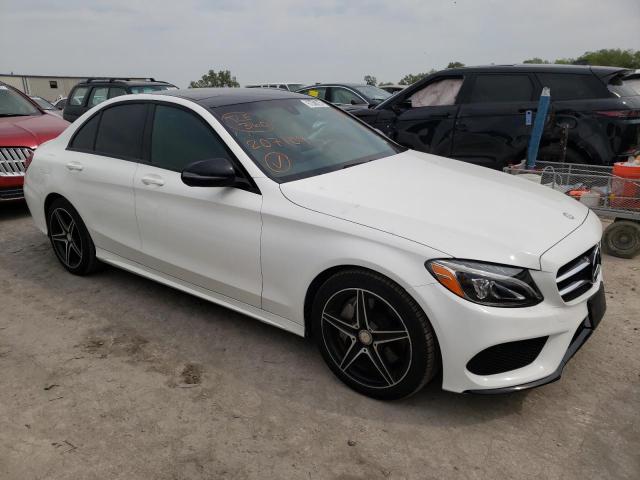 VIN: 55SWF4KB0HU207109 Auction: COPART Lot: 59417642 Location: KS - KANSAS CITY 55SWF4KB0HU207109 MERCEDES-BENZ C-CLASS 2017 WHITE Photo 1