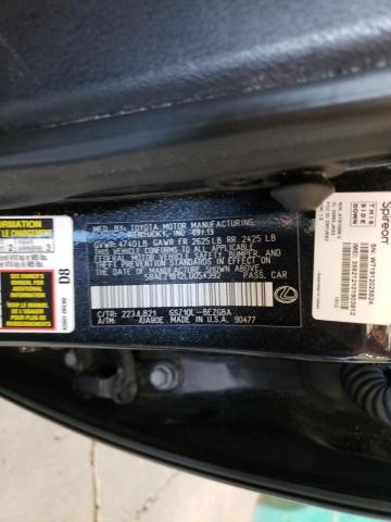 2020 LEXUS ES 350 LUX 58AEZ1B12LU054392