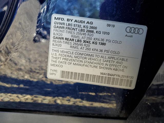 2020 AUDI SQ5 PREMIU WA1B4AFY5L2015130